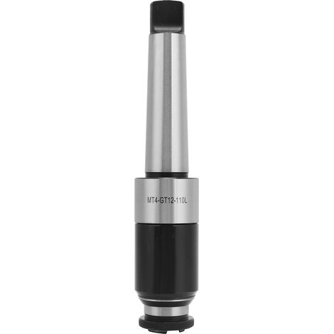 Mandrin à pince MT4-GT12-110L pour centres d'usinage CNC, queue droite, acier 40CR, longueur 110mm.