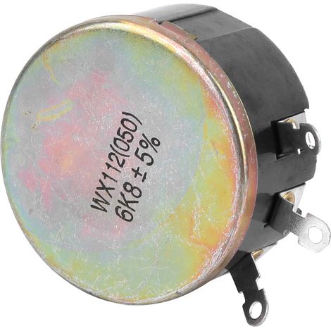 Potentiomètre bobiné à filetage unique WX112(050) 6,8 kΩ 5 W (1/5)