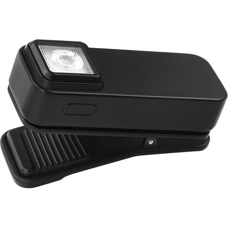 Lampe de Poche à Clip, Rechargeable Petit Flashlight, Lumières de Course à Clip, Mini Torche Poche à Clip,2 Sources de Lumière 6 Modes (1/5)