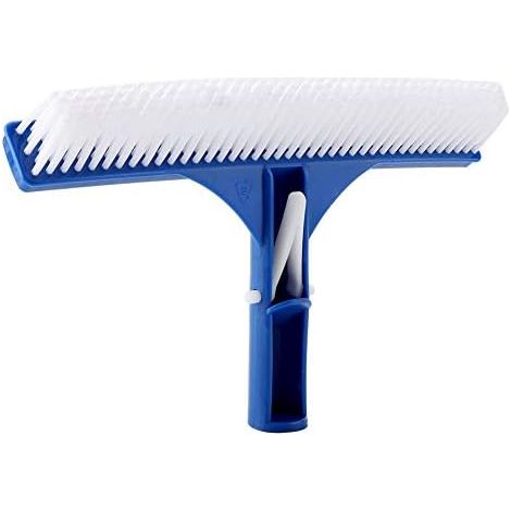 Brosse de Nettoyage pour Piscine, 25,3 cm, Plastique, Poils Résistants, pour Murs Carrelage Sols Béton (1/5)