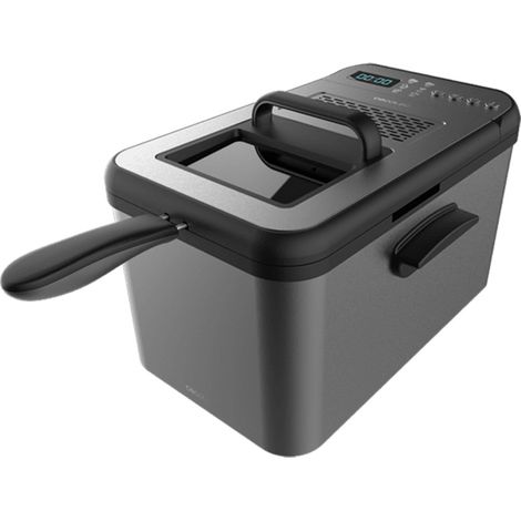 Cecotec Ölfritteuse Cleanfry Luxury 4000 Dark mit 4,2 Litern. 3270 W, getöntes Edelstahlgehäuse in Schwarz (1/5)
