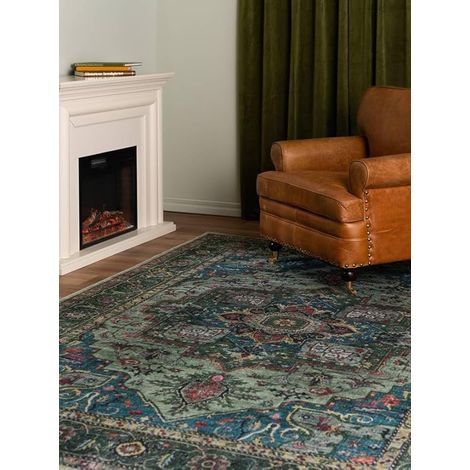 LYERCW - Tapis oriental - Vert 80120 (1/5)