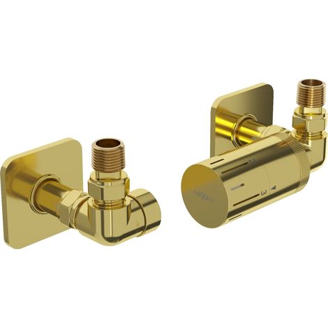 Mexen G05 ensemble thermostatique axial avec cache S, doré - W903-958-909-50 (1/3)