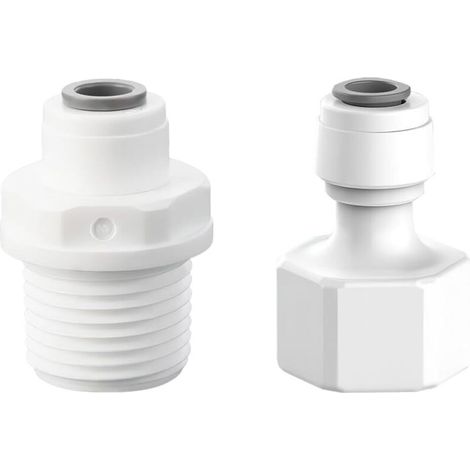 Raccordo rapido maschio/femmina filettato da 1/4" a 1/2", raccordi rapidi per filtro acqua, 2 pezzi