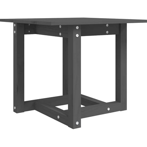 Maison Exclusive - Couchtisch Grau 50x50x45 cm Massivholz Kiefer (1/5)