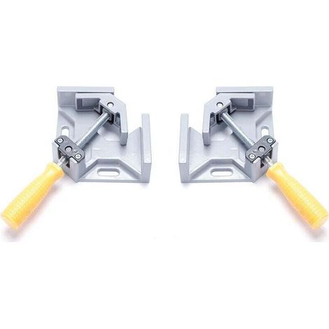 2 Pcs Serre Joint Angle 90 °, Etau D'angle Alliage d'Aluminium Pince de Soudage d'angle avec mâchoire pivotante réglable, pou (1/4)