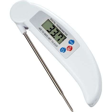 Termómetro de cocina, piezas de repuesto para refrigerador, termómetro electrónico LCD con sonda de lectura instantánea para cocinar en la cocina, barbacoa, líquidos, filetes y aceite (1/5)