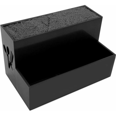 Boîte de rangement pour pinces et ciseaux de coiffure, accessoires de coiffure, noir (1/5)
