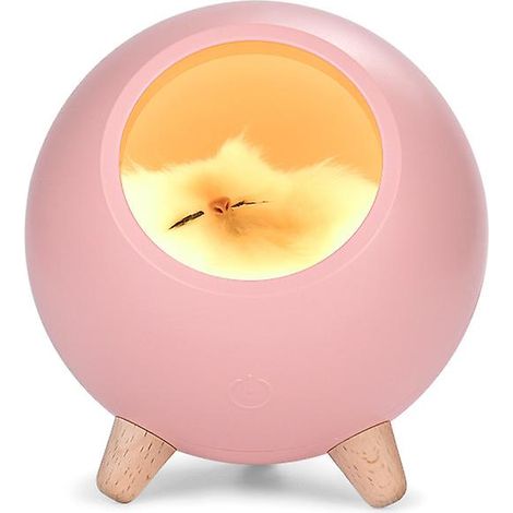 Veilleuse chat mignonne pour enfants, veilleuse pour chambre d'enfant, décoration adorable pour les amoureux des chats (1/5)