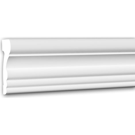 Wand- und Friesleiste PROFHOME 151354F Stuckleiste Flexible Leiste Zierleiste Neo-Klassizismus-Stil weiß 2 m