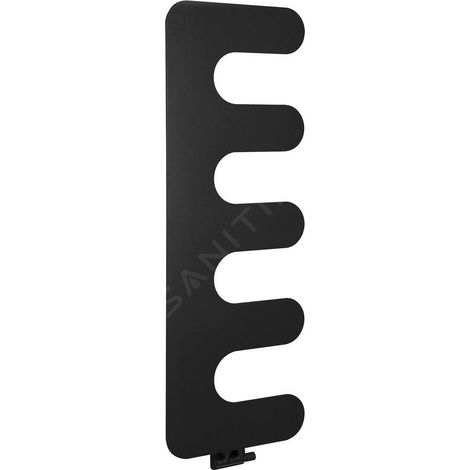 Radiateur de salle de bain EVOLLA 490x1390mm, noir mat (1/5)