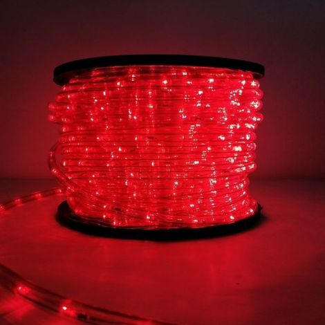 Guirlande lumineuse LED 220V 50m IP44 racordable - 50 m Rouge SILUMEN (1/5)