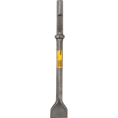 Dewalt – Burin plat hexagonal 28 mm – Longueur 521 mm – Largeur 76 mm – Noyau en acier trempé pour durabilité accrue