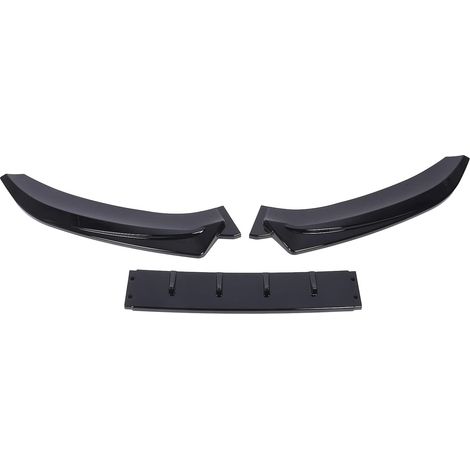Kit de Carrosserie de Lèvre de Pare-Chocs Avant, Becquet de Menton Noir Brillant, Becquet de Pare-Chocs Avant Look Course avec Aérodynamisme amélioré, Idéal pour S5 8T Sline 2012-2017 (1/4)