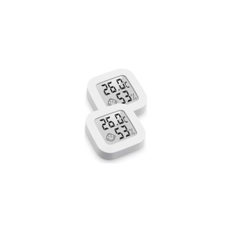 Crezuo 2-teiliges Set Indoor/Outdoor LCD Digitalthermometer-Hygrometer