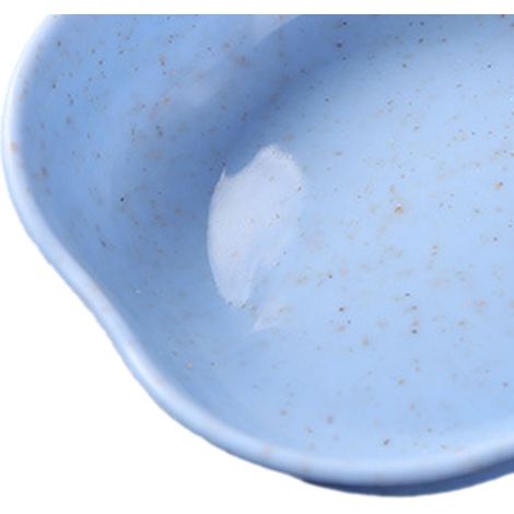 Petit bol à sauce bleu multifonctionnel, sûr, durable et réutilisable avec poignée, idéal pour la cuisine et les restaurants. (1/5)