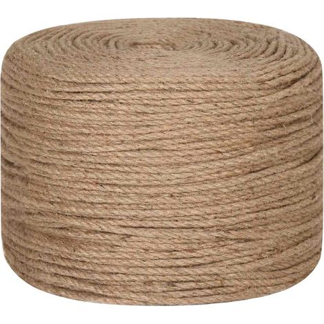 Cuerda 100% yute 6 mm 500 m vidaXL