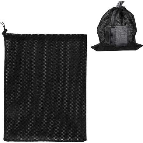 Sac de pompe, sac en filet de filtre de pompe, sac de filtre de pompe d'étang, sac en filet de pompe, accessoires de filtre de pompe à eau domestique (41 31cm, noir) (1/5)