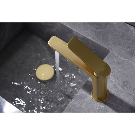 IMEX BDN047-1OC NÁPOLES Monomando Lavabo Oro Cepillado - ref: BDN047-1OC