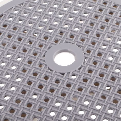 Tabouret rond imperméable et respirant à roulettes, idéal pour l'été, soulage les douleurs dorsales, convient aux enfants et aux adultes, élégant gris. (1/5)