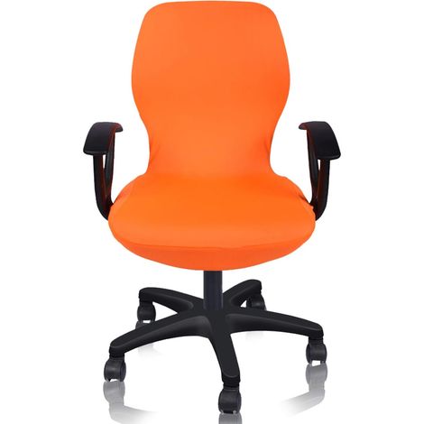 Housse De Chaise De Bureau - Extensible Universelle - Fermeture Éclair - Protection Contre La Poussière Et Les Taches - 1 Pièce (1/5)