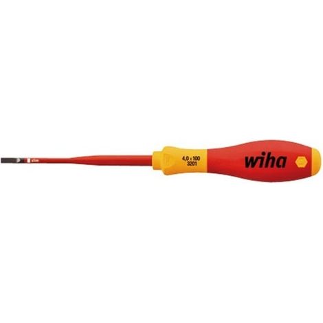 Wiha - tournevis slimfix softfinish® vde/gs - tête à fente 4 5 x 125mm