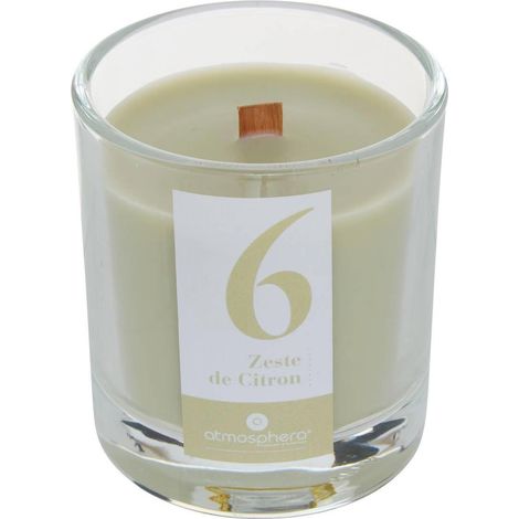Bougie Parfumée en Verre "Numia" 180g Zeste de Citron (1/4)