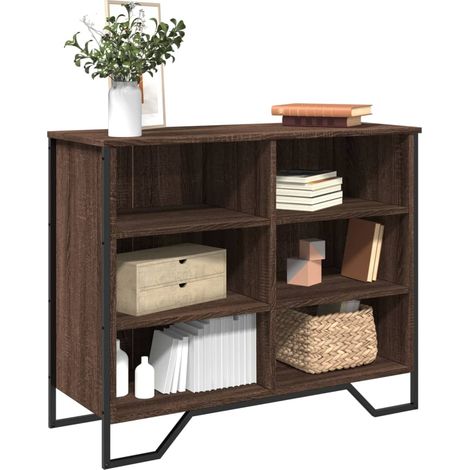 Sideboard Braun Eichen-Optik 91x35,5x74,5 cm Holzwerkstoff