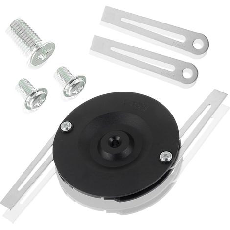 Lame de coupe-bordures en acier inoxydable – 4 lames métalliques avec protection de soubassement Disque de coupe + 3 vis Lame de rechange pour coupe-bordures Einhell (noire) (1/4)