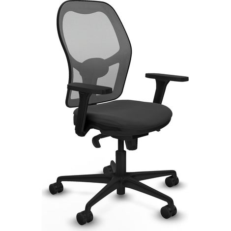 Sedia da ufficio piqueras y crespo Jorquera grigio pelle sintetica