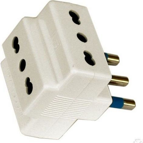 Spina adattatore tre posti grande 10 pezzi