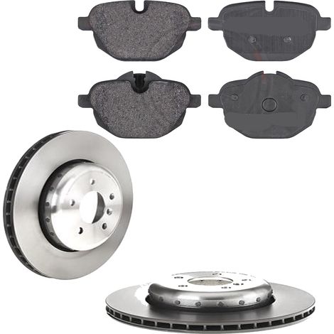 KIT FRENI POSTERIORI compatibile con BMW X3 (G01,F97) - DISCHI + PASTIGLIE OEM: P06064, P06101, P06061 / 39808 / 18615 , 18616 , 18670 /SOSTITUZIONE DIRETTA/BASSA POLVERE/SILENZIOSO (1/5)