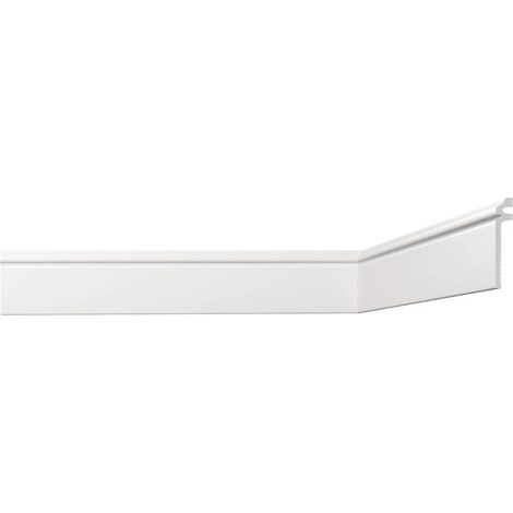 COPRI BATTISCOPA DECORATIVO SERIE 'LUXSTYL' mod. 'L14020' - mm 20 x 140 x 2 mt