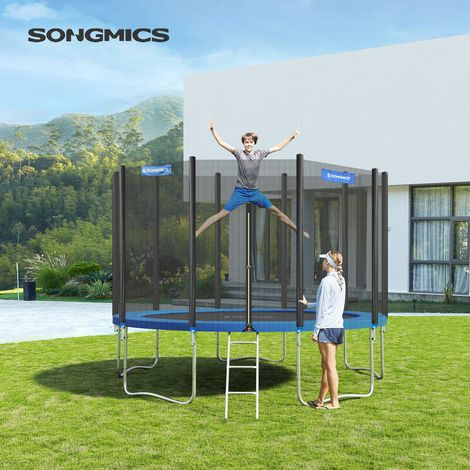 Schutzmatte Ø 427 cm, Ersatz-Trampolin-Sicherheitsmatte, UV-beständig, reißfest, Standardgröße, Blau