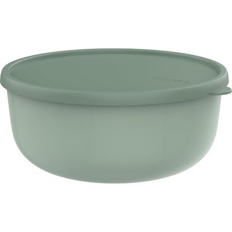 Récipient pour micro-ondes Lumina - Boîte hermétique alimentaire avec couvercle pour frigo, congélateur, four vapeur, micro-ondes et lave-vaisselle - Bol de service - 3000 ml - Nordic sage (1/5)