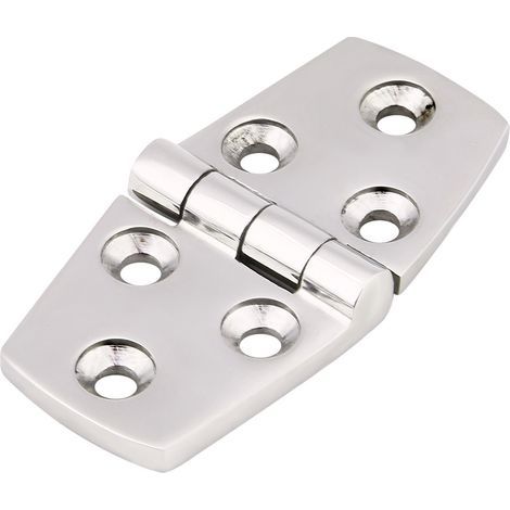 76 x 38 mm Edelstahl-Scharnier für Bootskabinentüren (flächenbündig) (1/5)