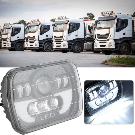 7-Zoll-LED-Scheinwerfer (300 W, wasserdicht) für Jeep, quadratischer Autoprojektor, versiegelte Glühbirne, Fernlicht, weißes Licht (1/5)