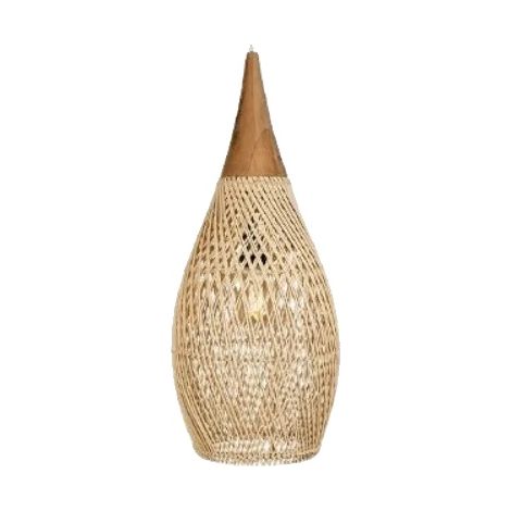 Suspension, Style Ferme Rustique, Design en Osier Tricoté à la Main, 35x70cm, Pas d'ampoule (1/2)