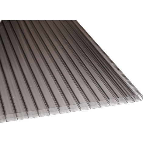 Polyclear-Polycarbonat S3P 980 x 3500 mm, anthr, 16 mm