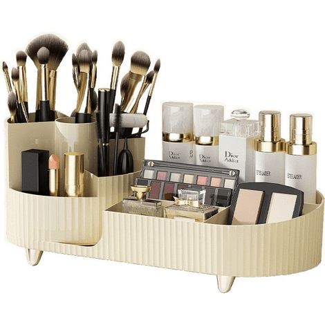 Organizer Présentoir Cosmétique rotatif pour coiffeusede Salle de bain (1/5)