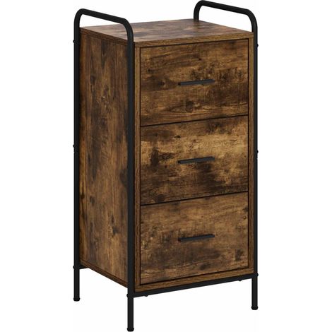 Aparador Roble Ahumado 97 x 33 x 81 cm Madera de ingeniería (1/4)