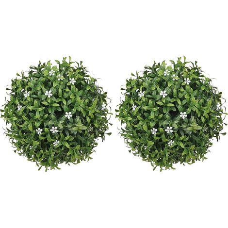 Boule Topiaire en Buis Artificiel - Boules Décoratives Faux Buis - (1/5)