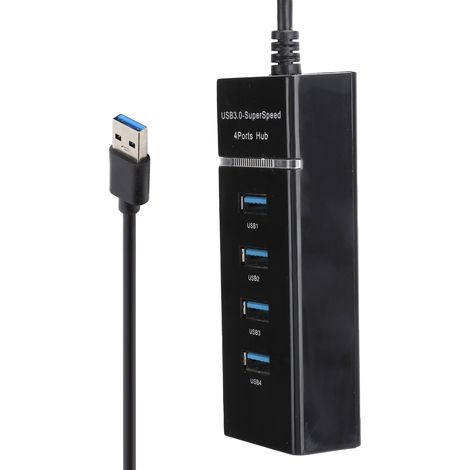 Hub USB 3.0 1 vers 4, adaptateur/répartiteur USB mâle-femelle pour PC/ordinateur portable (1/5)