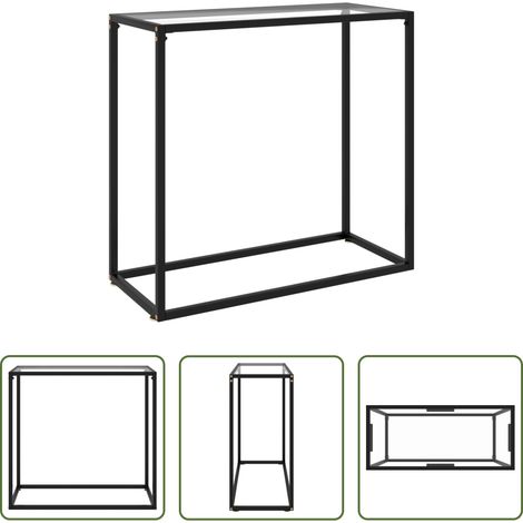 Hartglas - Konsolentisch Transparent 80x35x75 cm Hartglas (1/5)