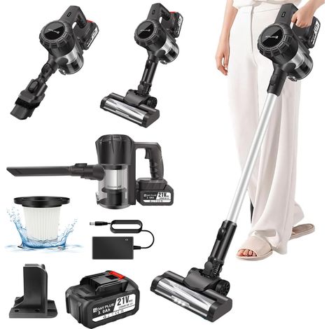 Aspirateur à main à batterie 3600W Aspirateur sans fil 30KPa 6IN1 Aspirateur à batterie sans fil (1/4)