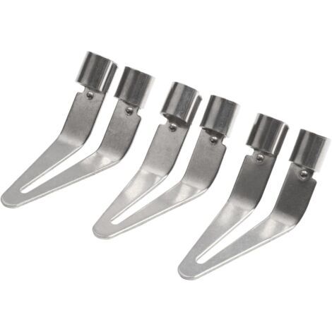 Lot de 3 têtes lisses pour soudure en plastique, pointes de soudure en plastique, fer à souder, fer à repasser, tête de lissage en plastique (1/4)