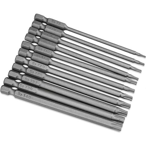 Jeu d'embouts de sécurité Torx professionnels multi-tailles, embouts de tournevis magnétiques pour une précision et une efficacité accrues, matériau de qualité supérieure assurant une durabilité optim (1/4)