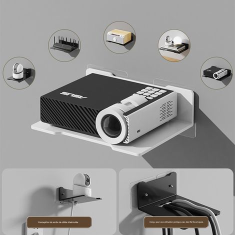 Wifi routeur Set Top Box punch Free stand projecteur support tête de lit plateau mural petit projecteur, 2 PCS