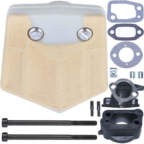 Pour Husqvarna 61, ensemble coude d'admission pour Husqvarna 266 61 66 501807105 (1/5)