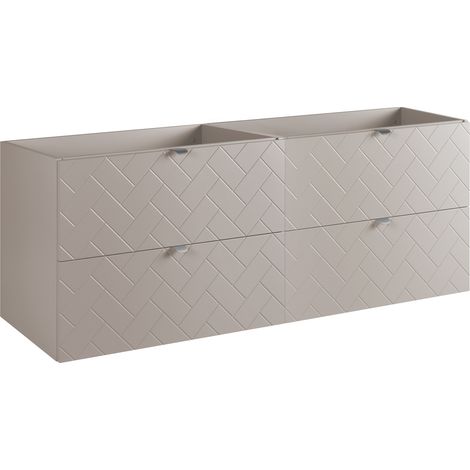 Mobile da bagno, Cashmere, 160 x 57 x 46 cm, Maniglie Argento (1/4)